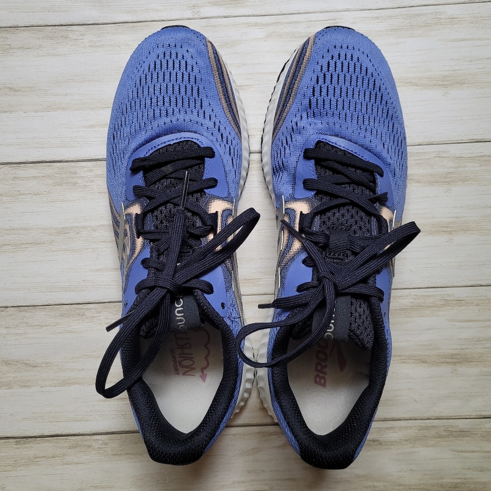 Adidas Aerobounce 2 Running Shoes Lilac/Silver Women's 10 AQ0540 Sneakers Gym - Picture 6 of 12